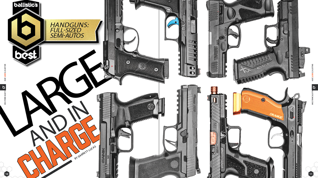 Top Full-Size Semi-Auto Handguns, Roundup, comparison