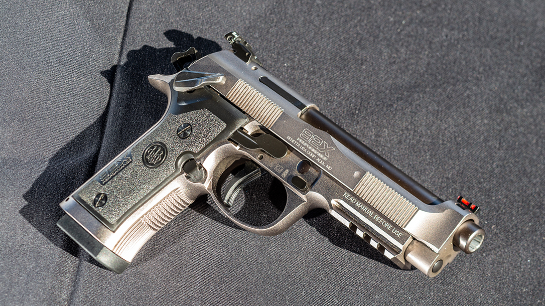 The 92X Performance features a Vertec frame and Brigadier slide.