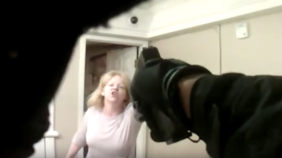 A Bossier City Police officer shot and killed a woman who advanced wielding scissors.