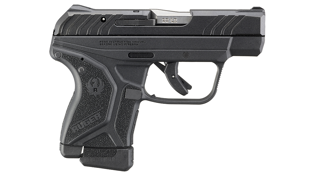 Improved grip serrations help aid in manipulating the slide.