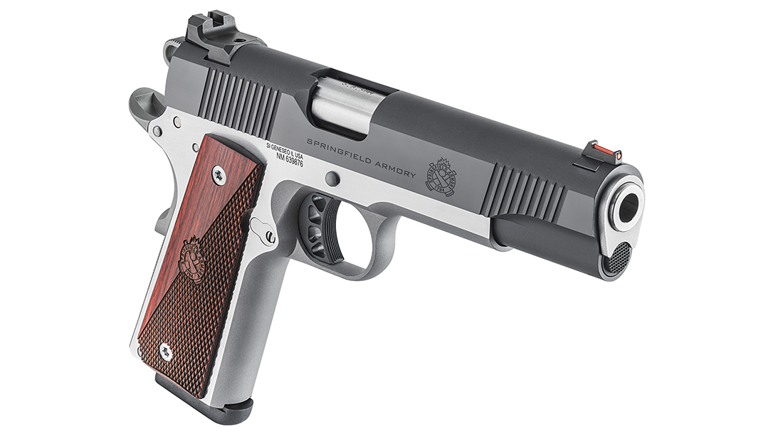 The two-tone classic look comes on forged frame and slide.