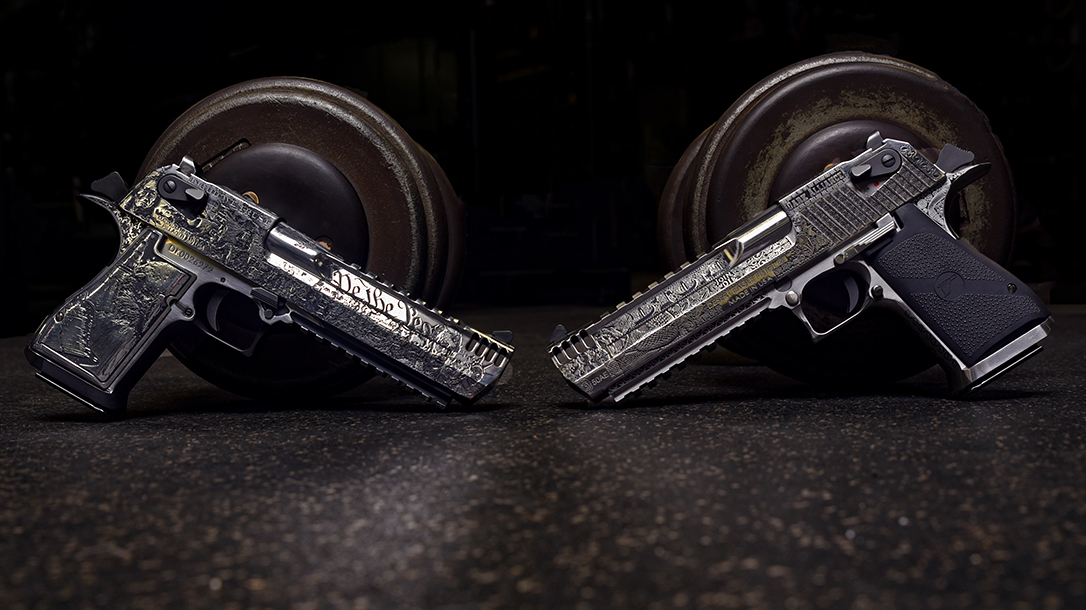 Magnum Research Desert Eagle 50 Cal Pistols, custom challenge, weight