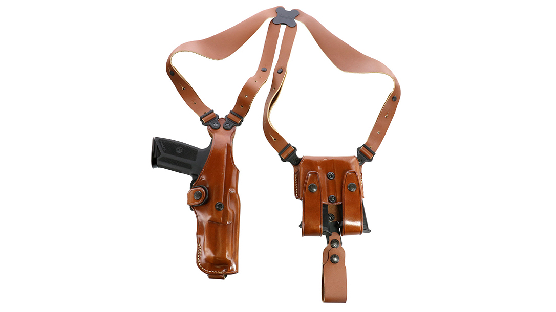 Taking the high concealment of the Miami Classic, in a traditional vertical carry, the Galco Ruger-57 Vertical Holster System is built military tough.