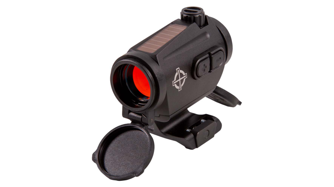 The Sightmark Element runs on both solar and battery power.