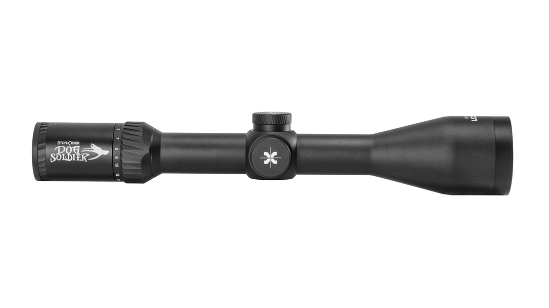 Axeon Dog Soldier Predator Riflescope, predator hunting, left