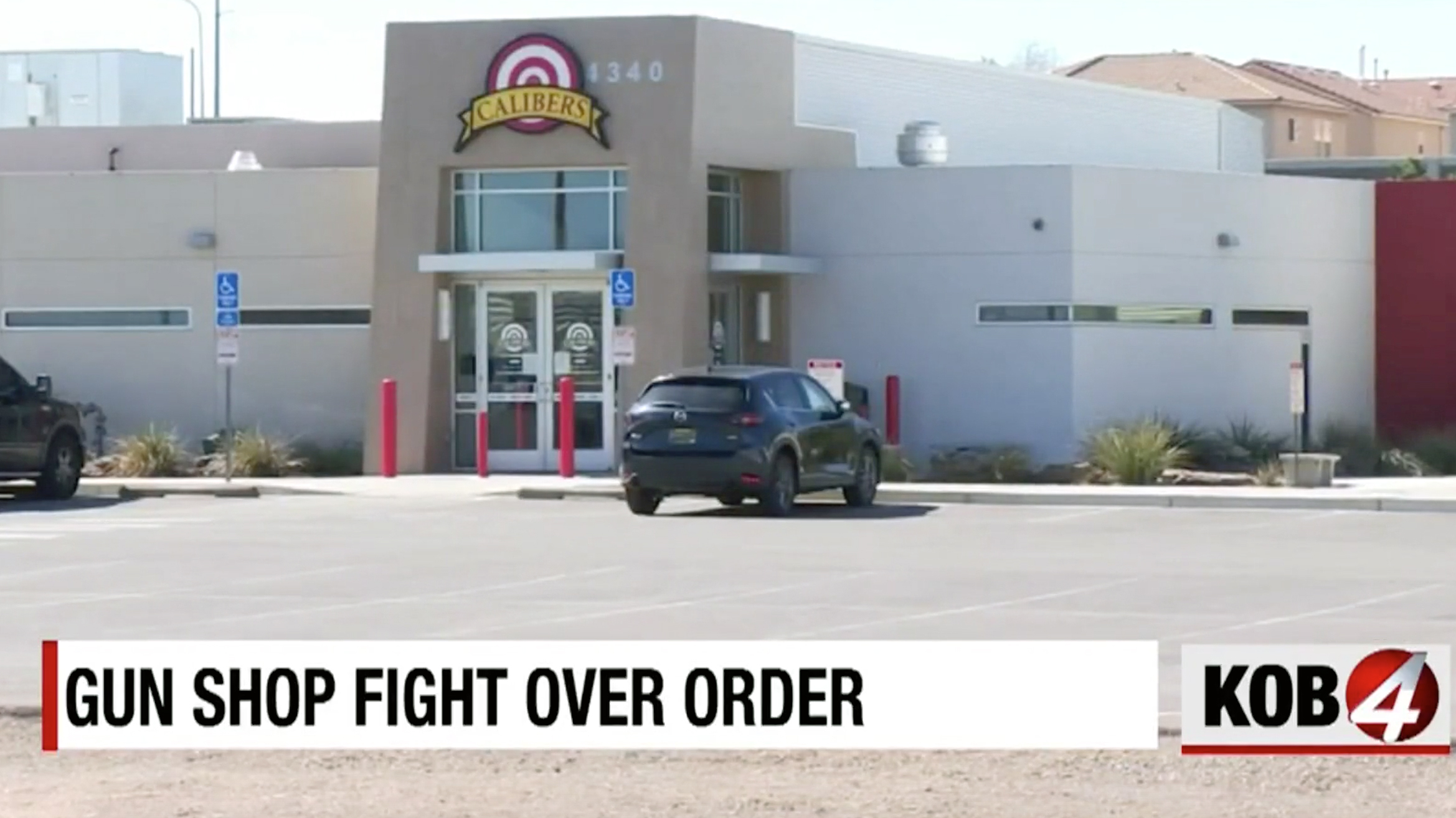Calibers gun store challenges the New Mexico governor's order to close.