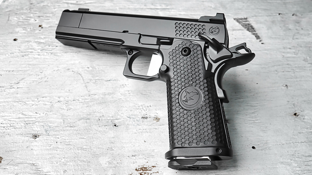 The Nighthawk TRS Comp features a double-stack frame for higher capacity.