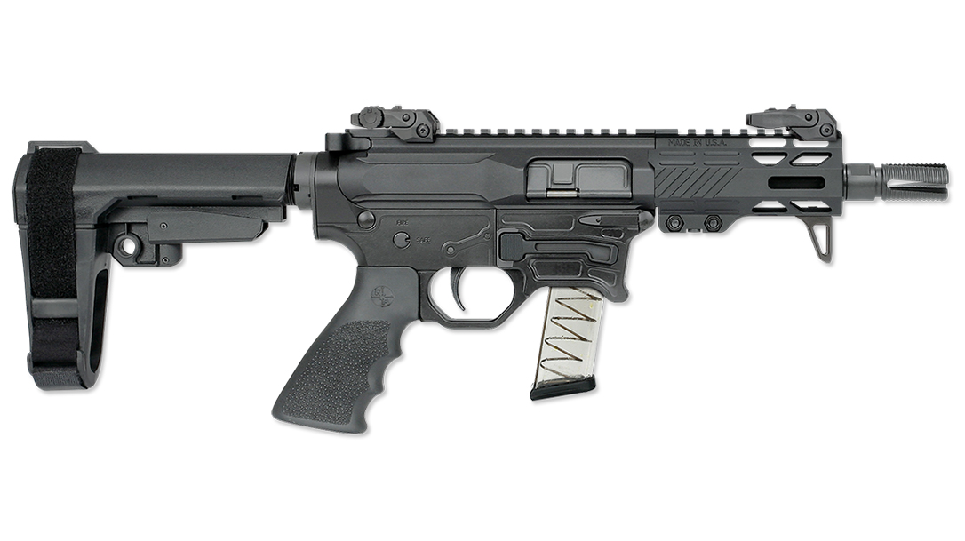 The Rock River RUK-9BT runs on Glock magazines.