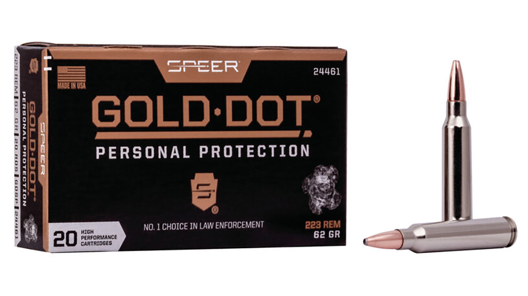 The new Speer Gold Dot Personal Protection rifle ammo comes in 55- and 75-grain 223 Rem.