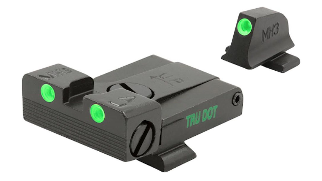 The MEPRO Self-Illuminated sights increase pistol efficiency.
