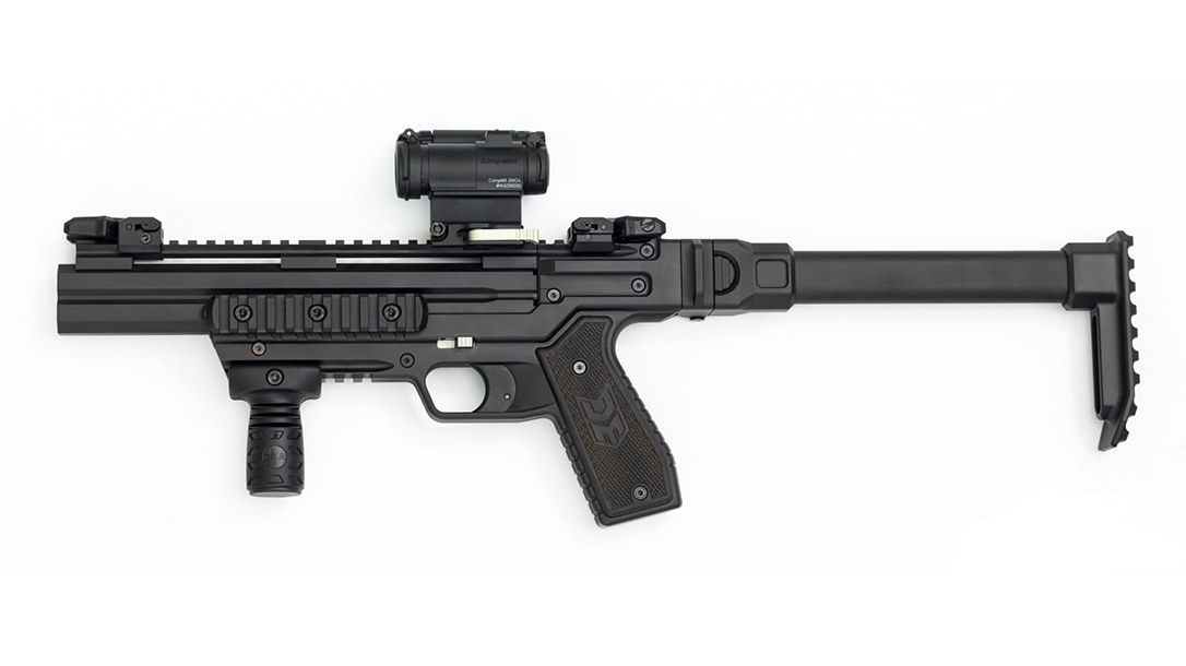 Detonics Carbine Shotgun, Micro Combat Double Barrel Shotgun, left