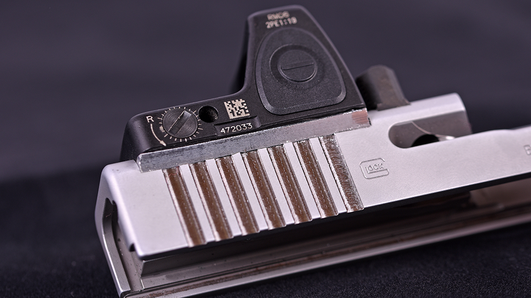 The Continuous Precision Big Dot Package brings standard red dots to Glock slides.