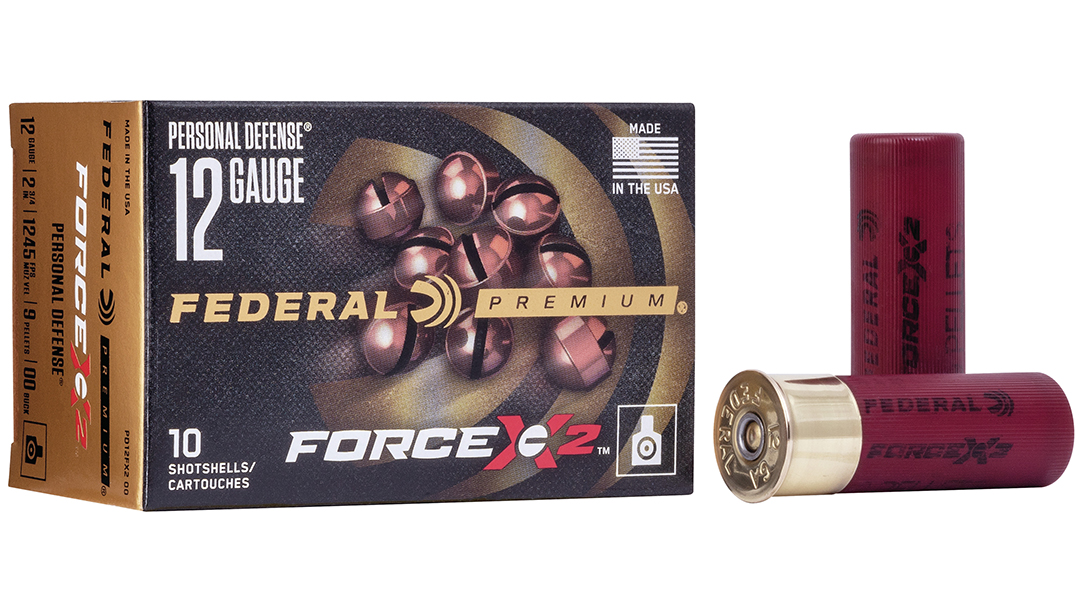 Federal's new Force X2 buckshot splits upon impact.