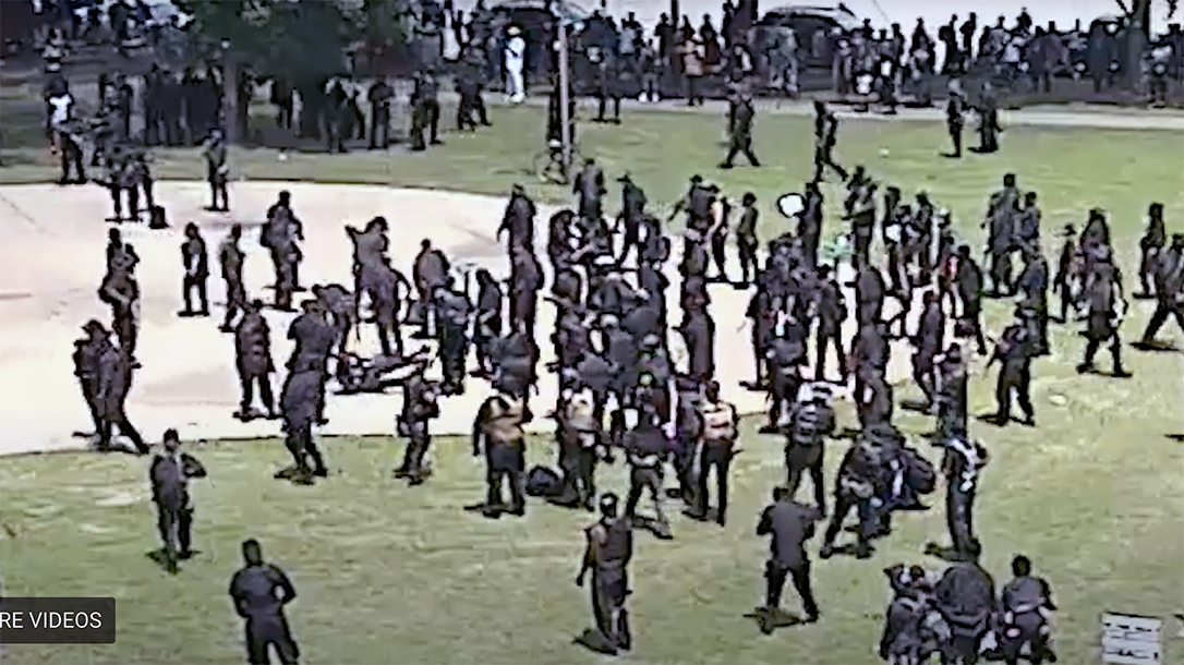 The NFAC suffered a negligent discharge in Louisville, injuring three people.