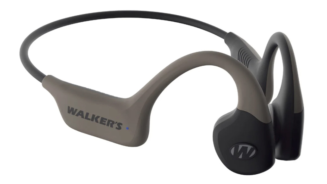 The Walker's Raptor uses bond-conduction technology to amplify sound.