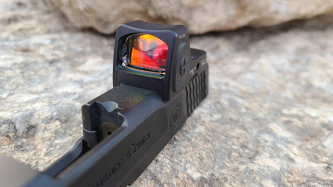 Trijicon RMRcc reflex sight, slide