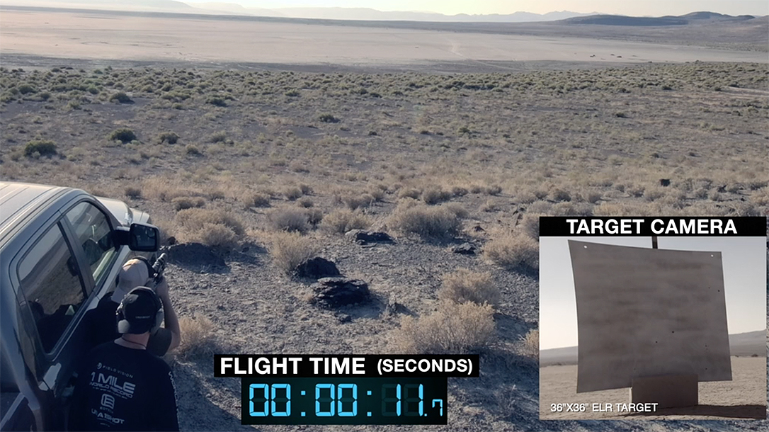 Victor Avila made a first-shot hit with a Glock 23 at more than 2,000 yards.