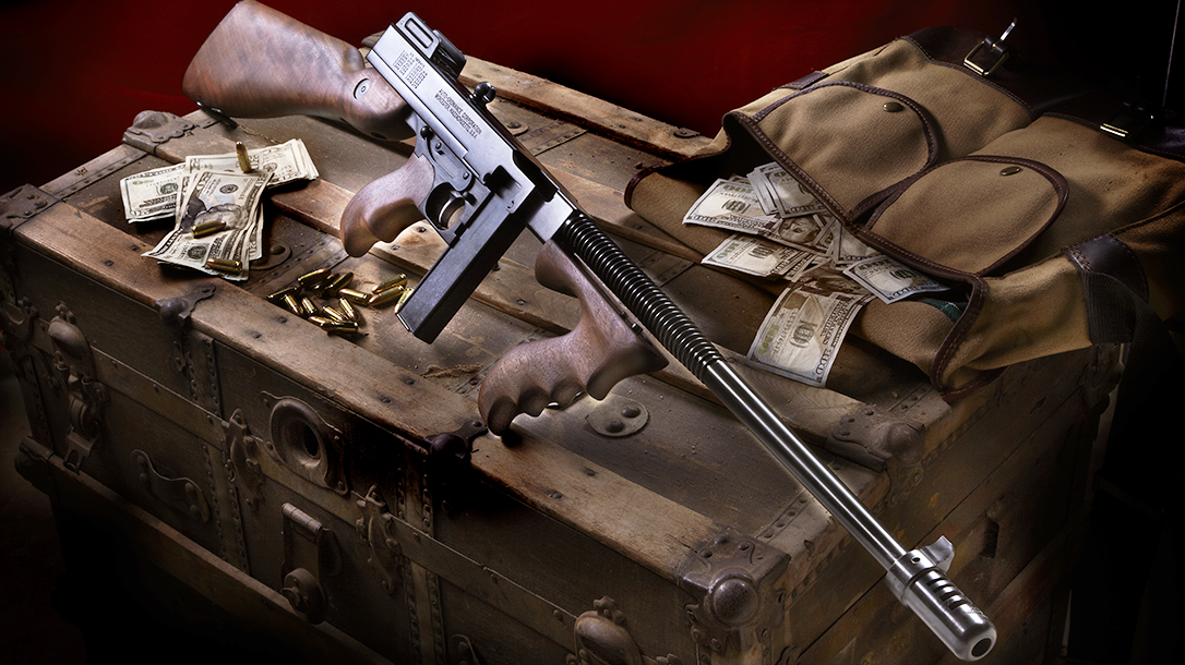 Auto-Ordnance 1927A-1C Lightweight Deluxe, 9mm Tommy Gun, Auto-Ordnance 1927 Thompson, lead