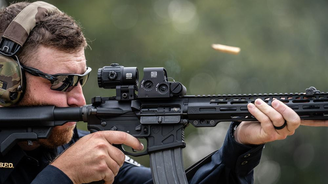 The EOTech G45 extends magnification out to 5X.