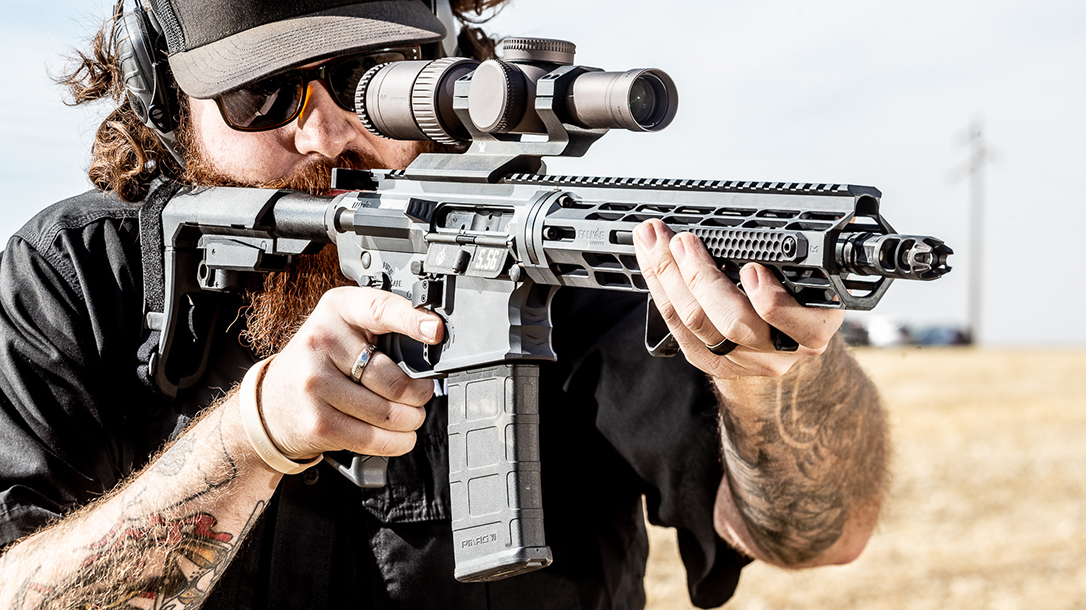 The Falkor Phantom features tons of upgrades uncommon in an AR pistol design.