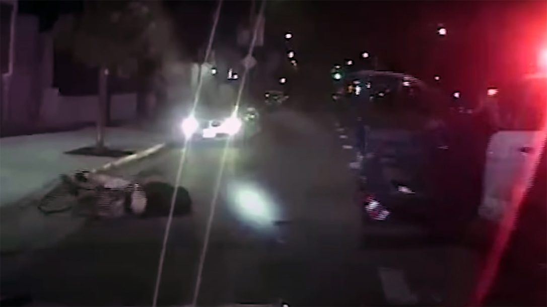 LAPD bicycle pursuit, armed suspect