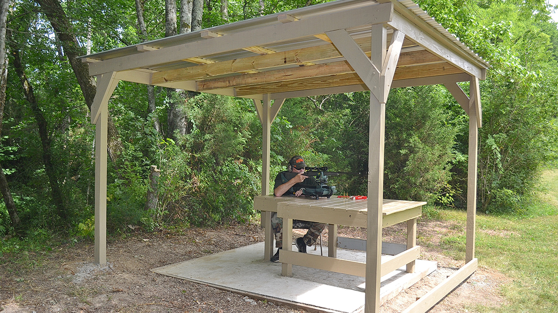 DIY Shooting Shed, Shooting Bench Cover