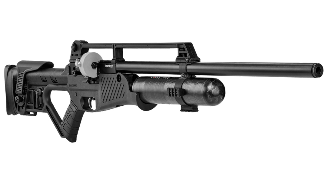 With a gas-operated mechanism, the Hatsan Blitz delivers full-auto fun.