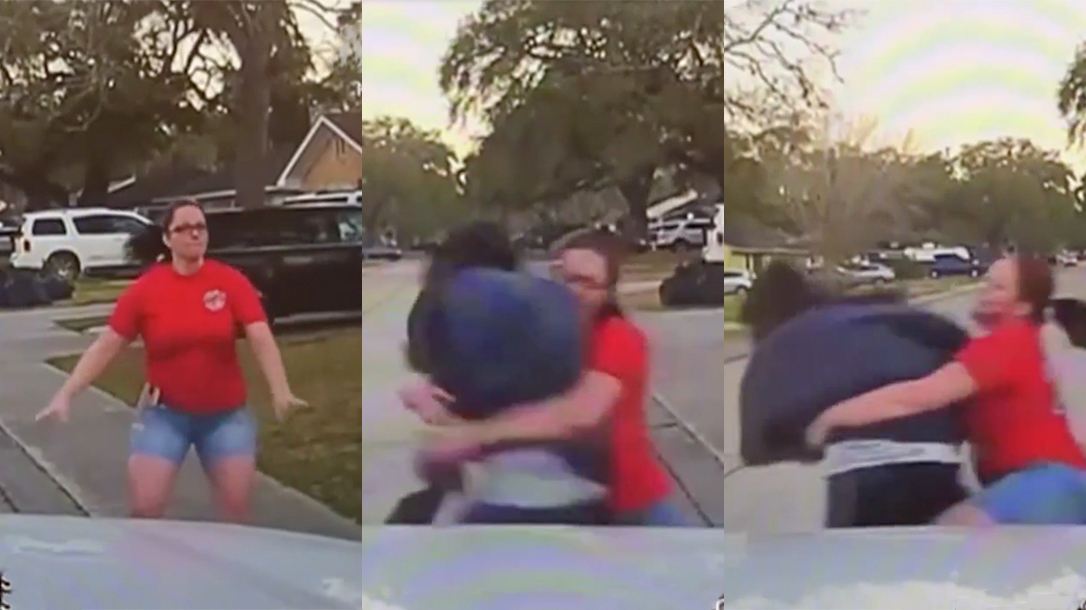 Texas Mom Tackels Suspect, Pervert, reup