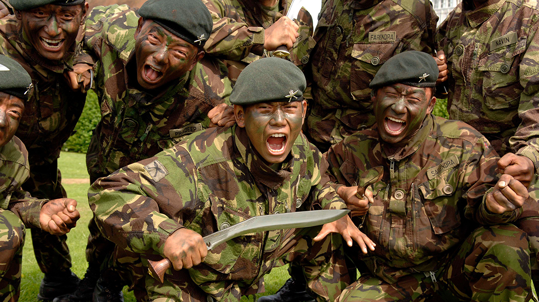 1st BN Royal Gurkhas are fierce warriors.