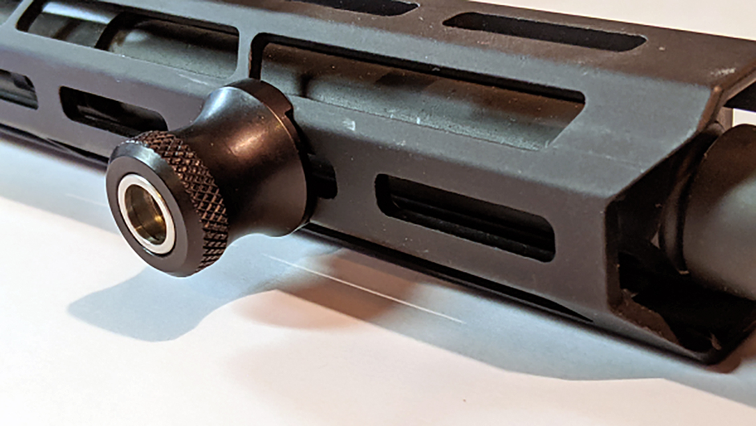 The Phoenix Weaponry Hand Stop ties into barricades and provides safe hand placement.