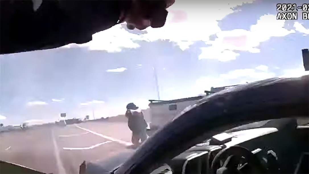 Officer Adrian De La Garza took a round before fatally shooting a cop killer in New Mexico.