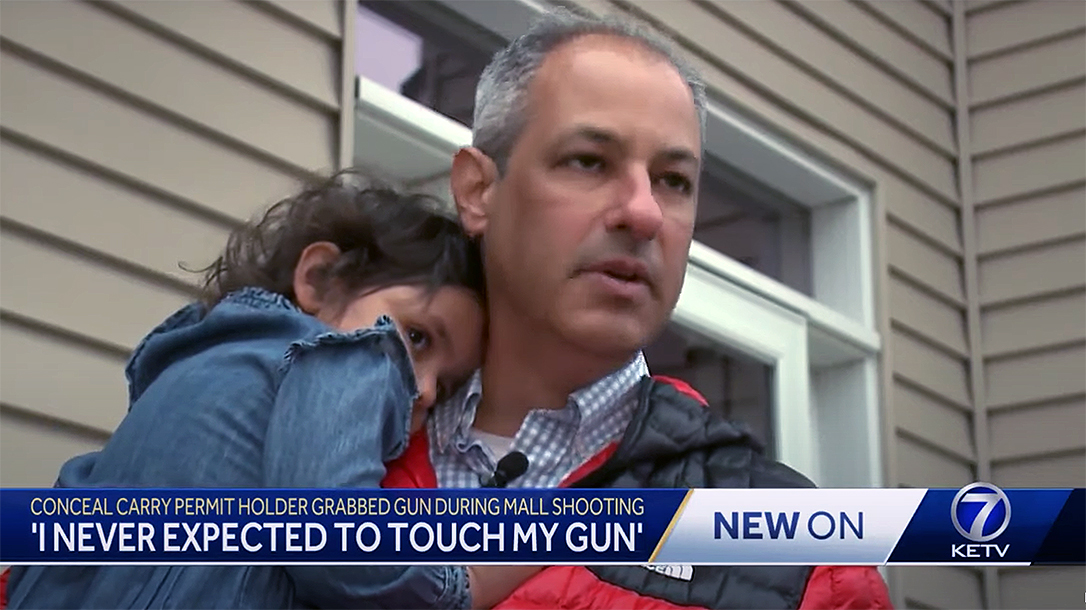 A Nebraska CCW holder defied a gun free zone mandate to protect his family.
