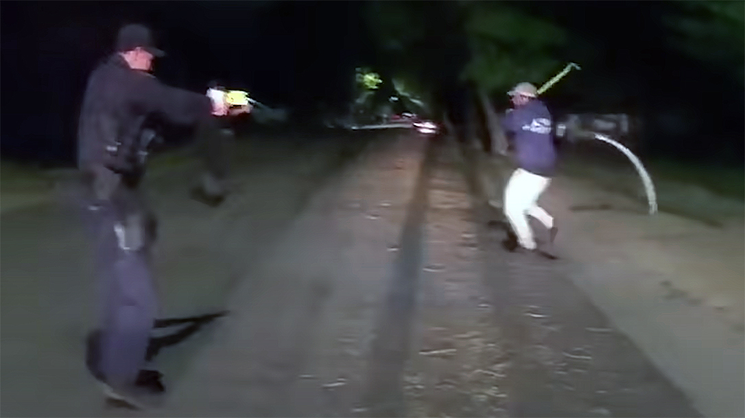 A Utah man charged police wielding a crowbar, leading to him getting shot.