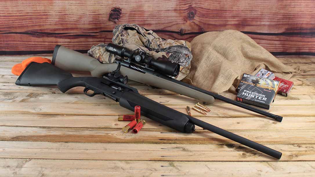 Mossberg 930 Slugster shotgun, Mossberg Patriot Predator Rifle, combo