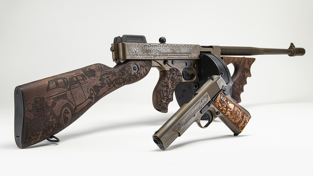 The Bootlegger Thompson and 1911 showcase the Roaring '20's.