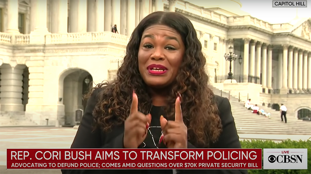 Anti-gun U.S. Rep. Cori Bush reportedly spends $70K on armed security.