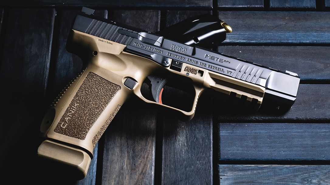 The Canik Mete line of pistols come fully loaded.