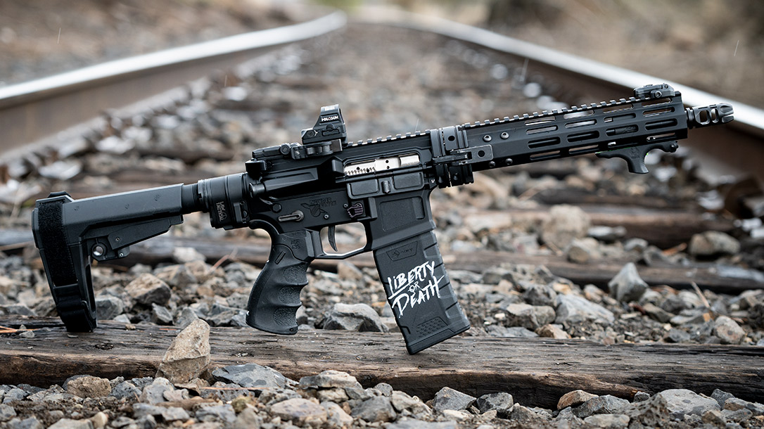 Build a Tiny Beast with this AR pistol build.