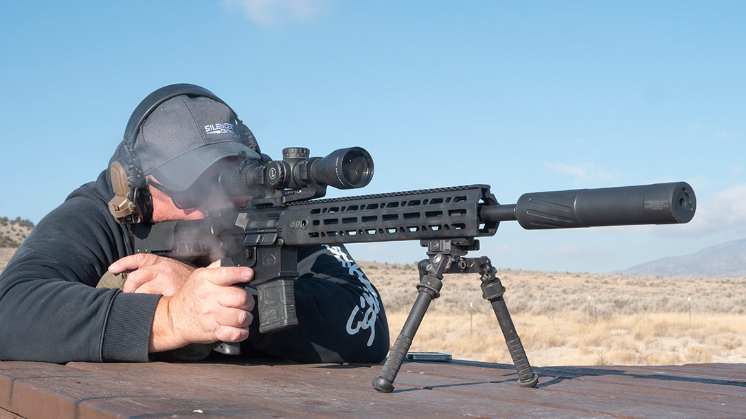 Operation on this 5.56mm AR was excellent, with minimal back pressure providing smooth operation while remaining very quiet.