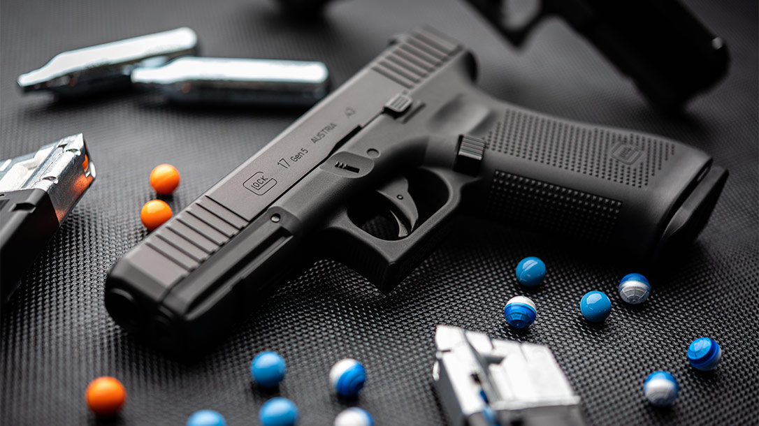 The Glock 17 Gen5 T4E Paintball.