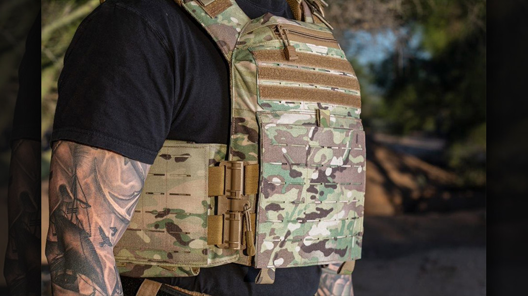 The Spartan Armor Systems Plate Carrier.