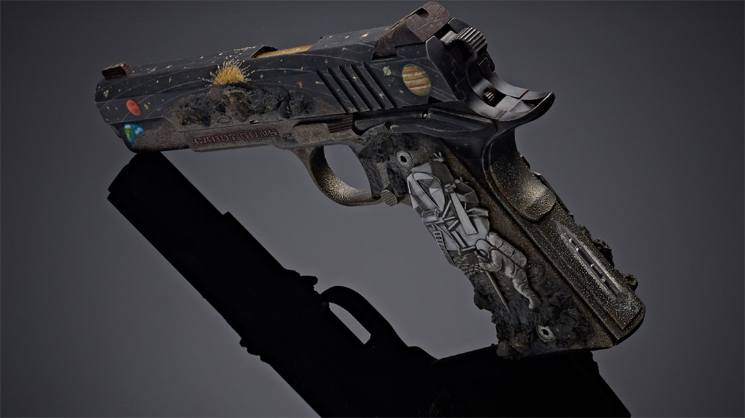 The Cabot Moonshot utilizes bits of lunar meteorite in the finish.