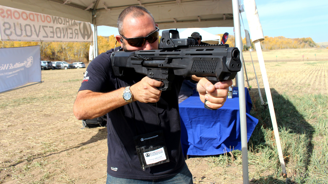 The S&W M&P12 is Smith & Wessons first entry into the shotgun market in a long time