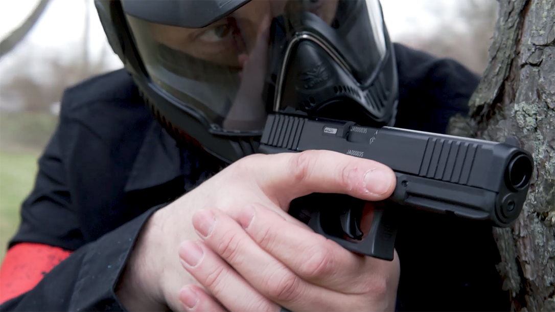 Training with the Umarex Glock 17 Gen5 T4E.