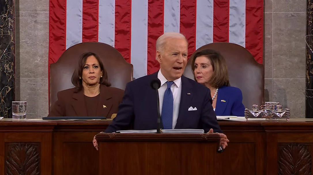 Biden Uses SOTU to Push More Gun Control.