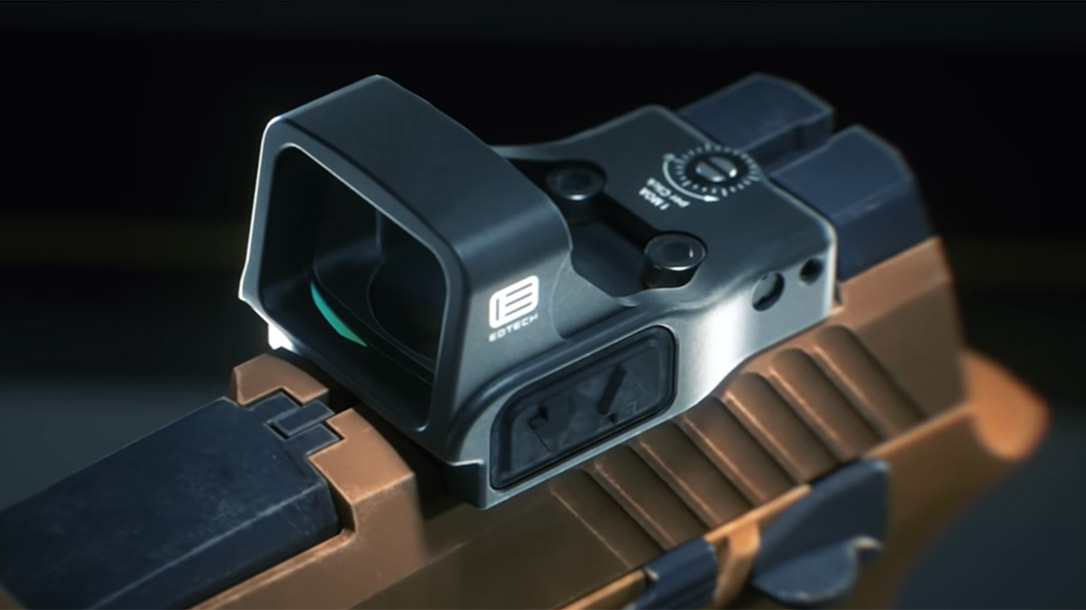 The EOTECH EFLX Mini Reflex Sight.