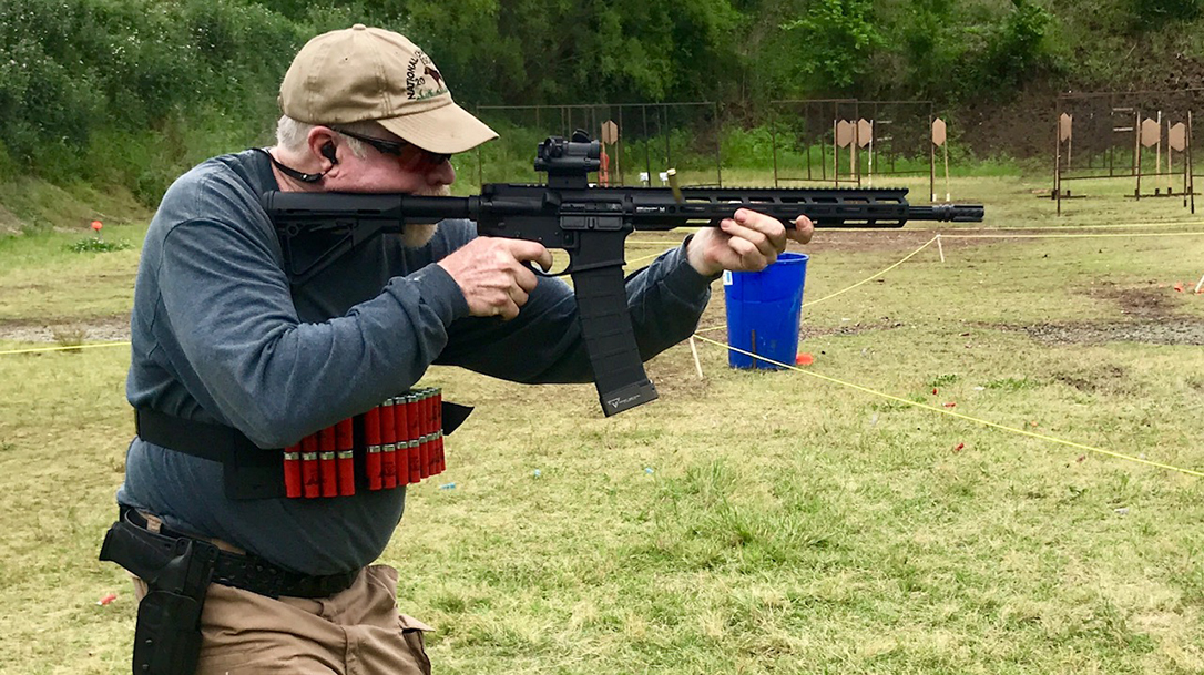 Get in the game and shoot a 3-gun competition.