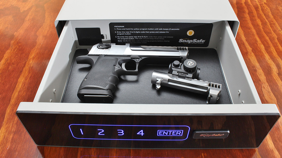 The SnapSafe GlideVault Gun Safe.