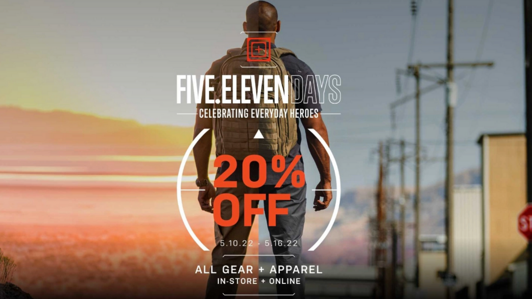5.11 days deals are offering 20% off sitewide