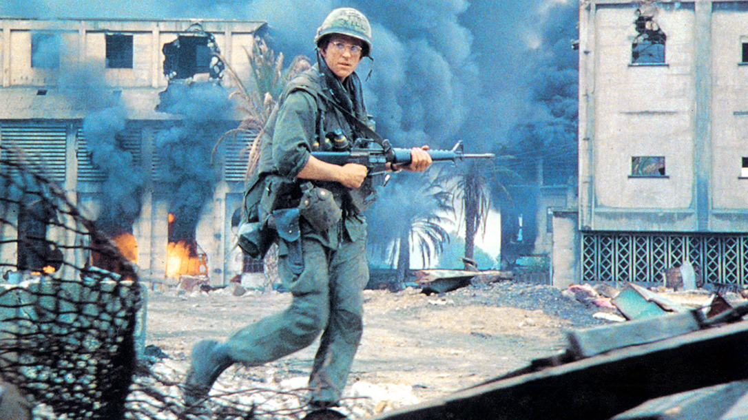 Private Joker with an M16.